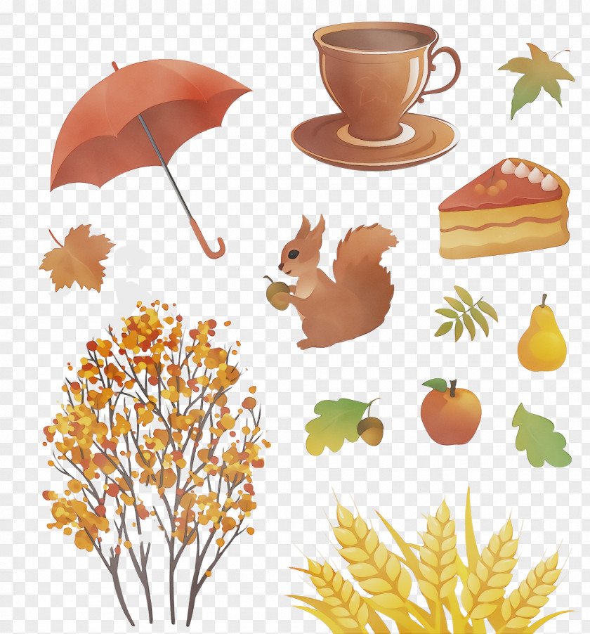 Tableware Animal Figure Leaf Clip Art Squirrel Serveware Plant PNG