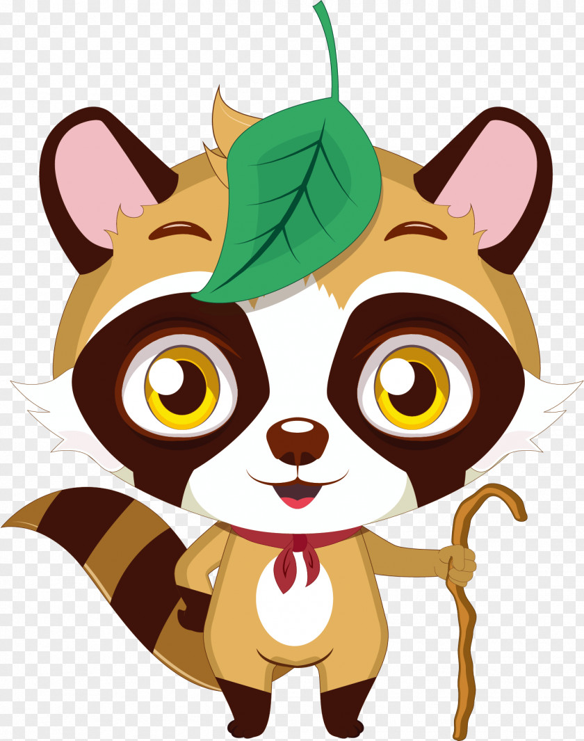 Vector Hand-painted Bear Raccoon Royalty-free Photography Illustration PNG