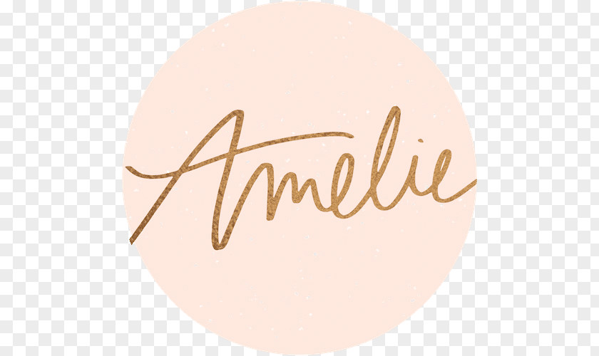 Amelie Logo Circle Font PNG