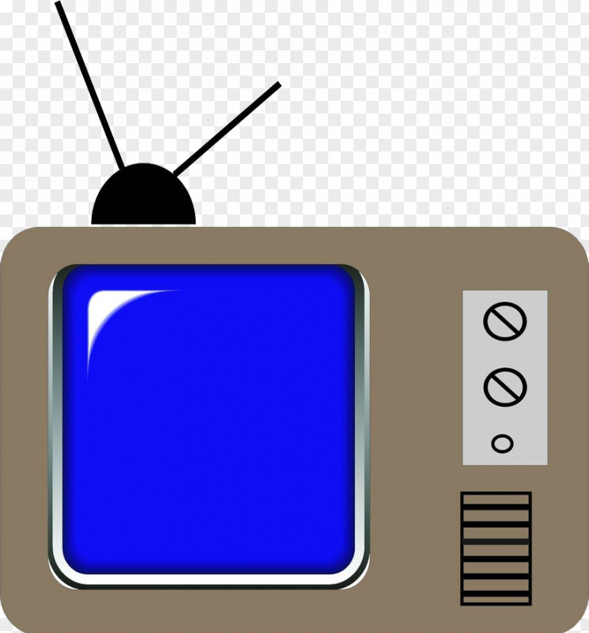 Cartoon Hand-painted TV Screen Television Set PNG