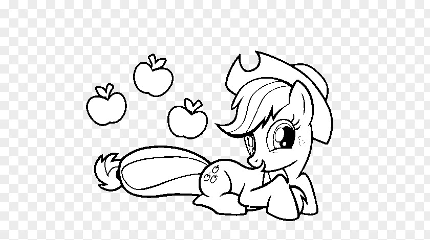 Favori Ses Applejack Rainbow Dash Coloring Book Fluttershy Apple Bloom PNG