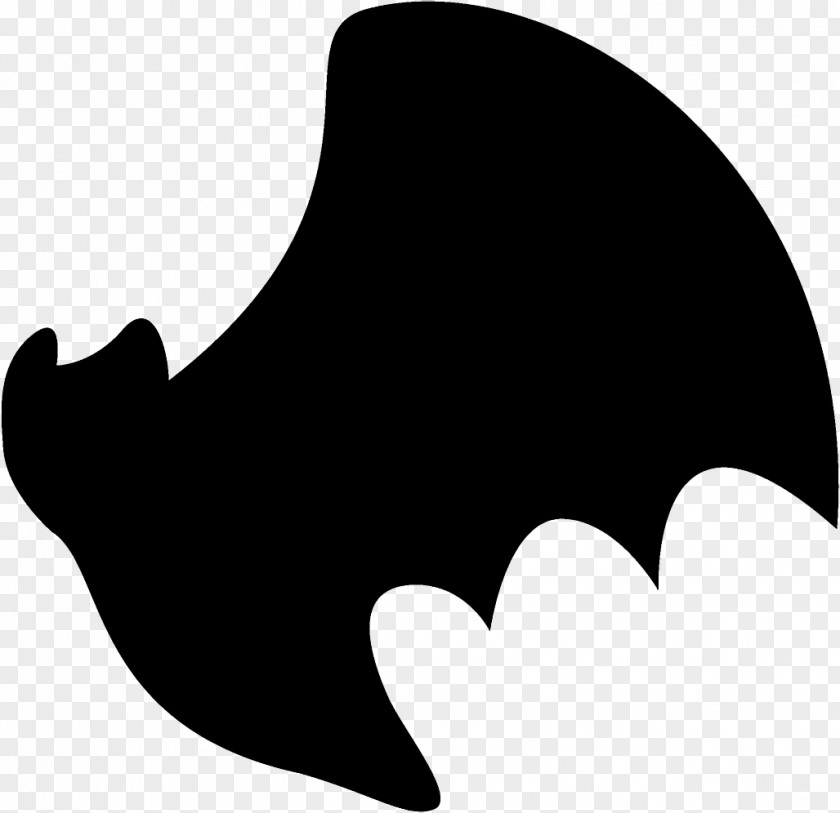 Silhouette Logo Bat Halloween PNG