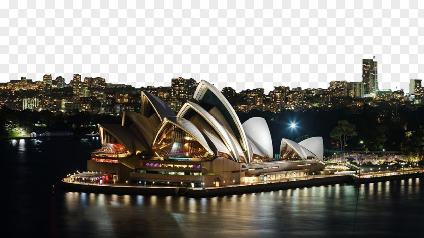 Sydney Opera House Night Landscape High-definition Television 1080p 4K Resolution Wallpaper PNG