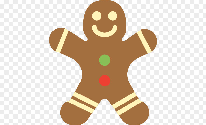 A Little Biscuit Man Gingerbread Cookie Icon PNG