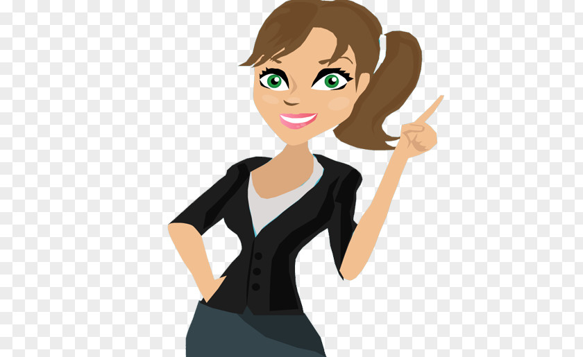 Business Woman Cartoon Logo Graphic Designer Animation PNG