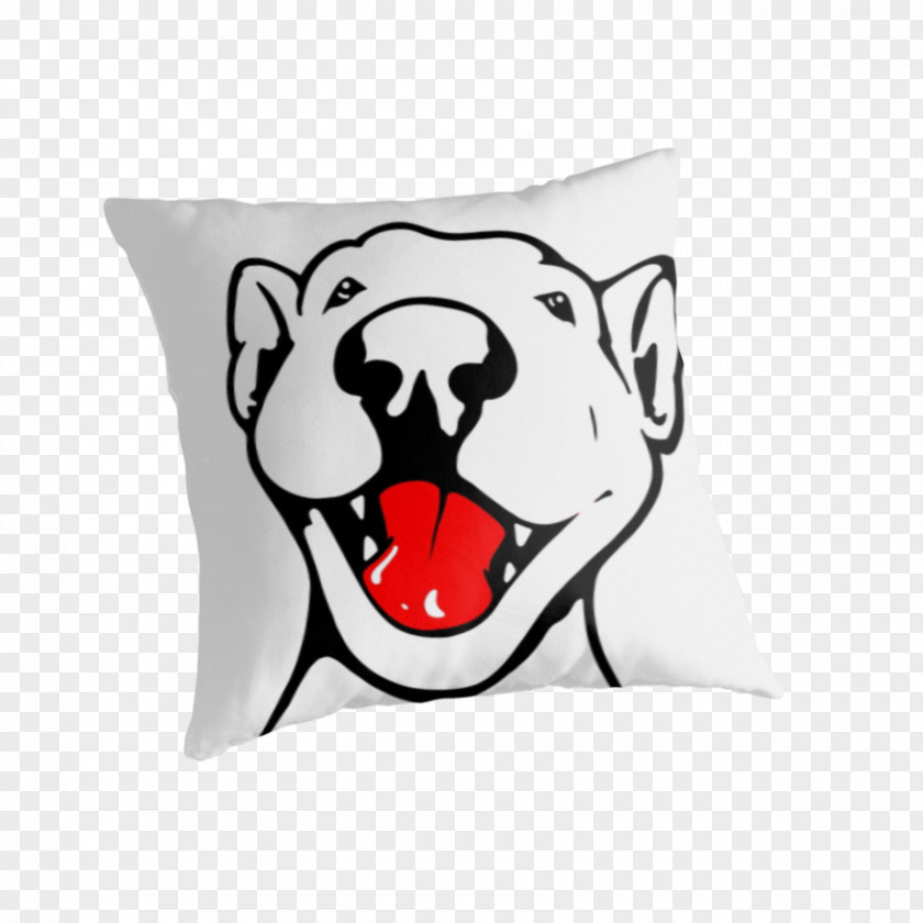 Red Bull Terrier Dog Cushion Throw Pillows Textile PNG