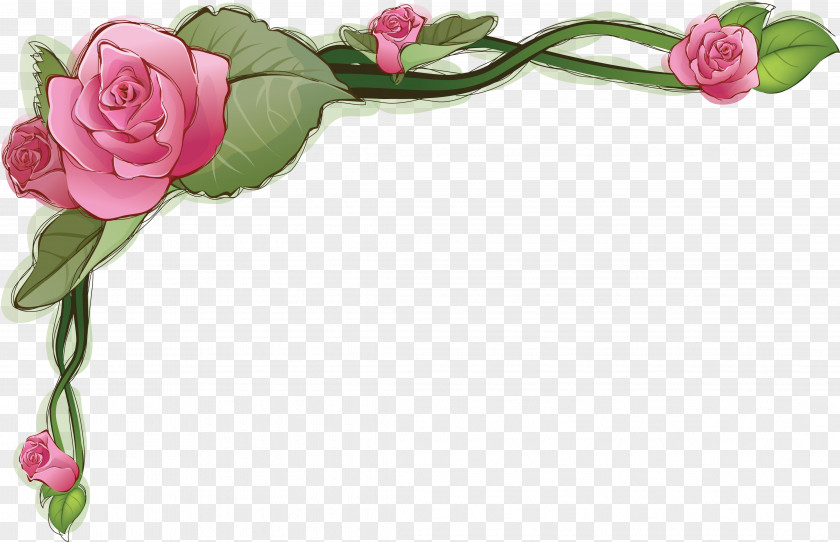 Roses Frame Flower Rose Picture Frames Paper Clip Art PNG