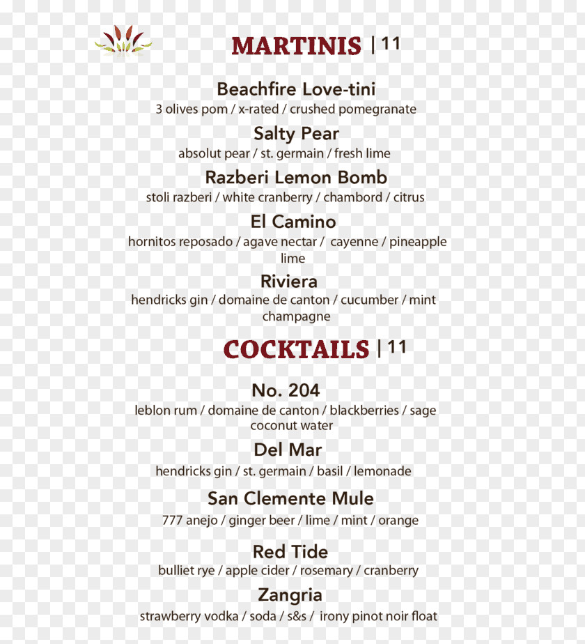 A Restaurant Menu List Line Font PNG