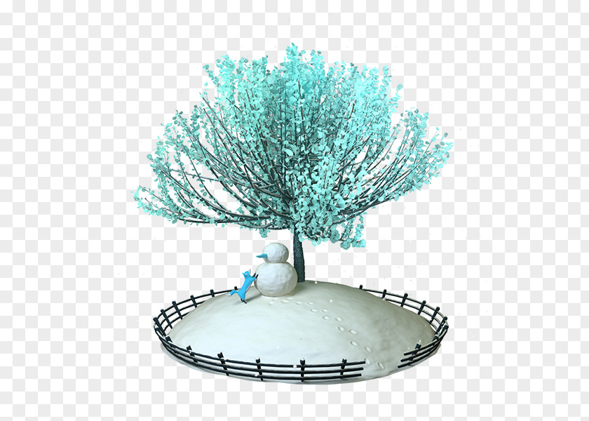 Snowman 3D Computer Graphics Digital Art Illustration PNG