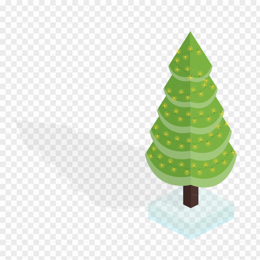 Christmas Tree Isometric Projection PNG