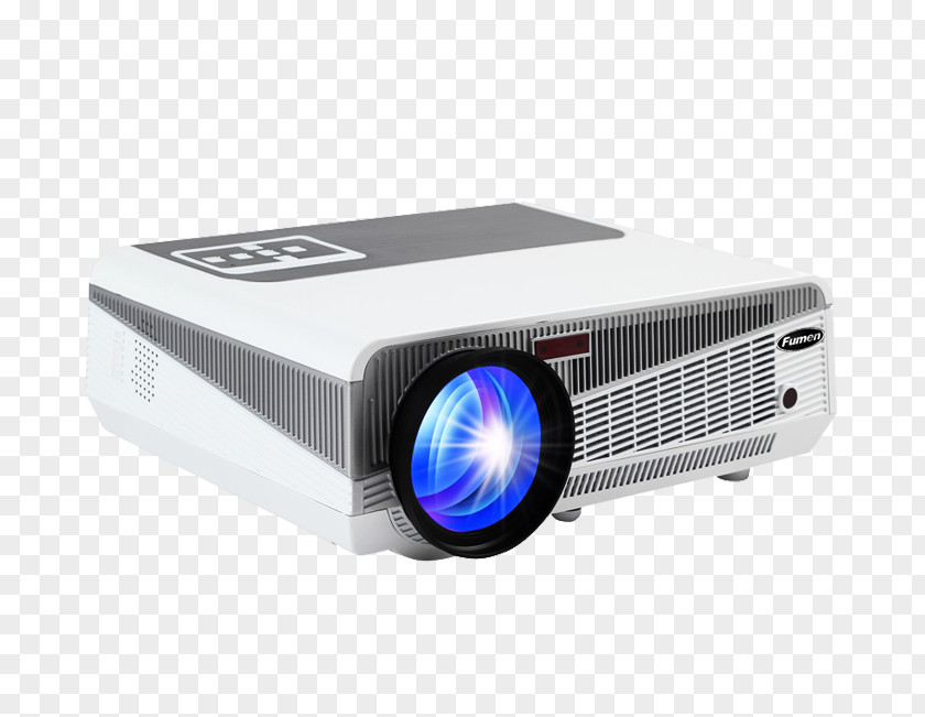 Blue Lens Projector LCD Video PNG