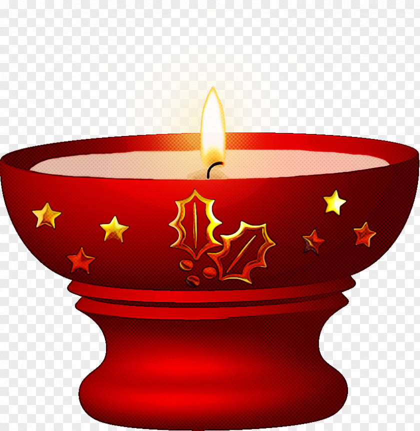 Candle Red Holder Lighting Flame PNG