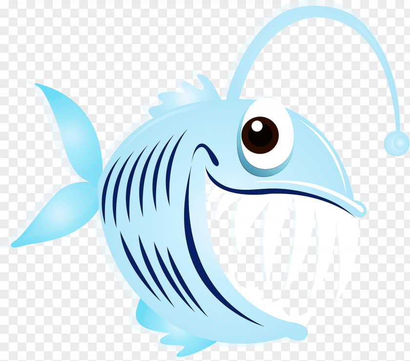Cartoon Fish Blue Aqua PNG