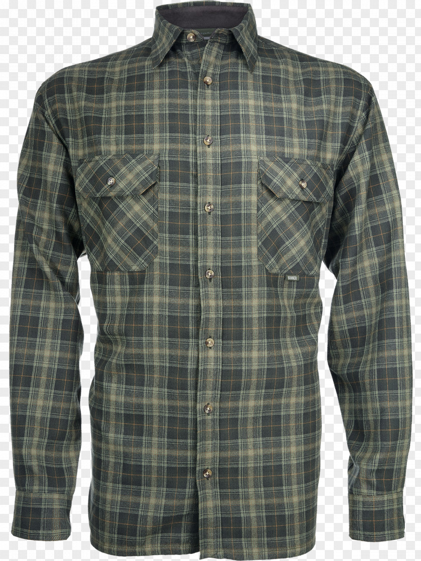 T-shirt Flannel Sleeve Tartan Clothing PNG