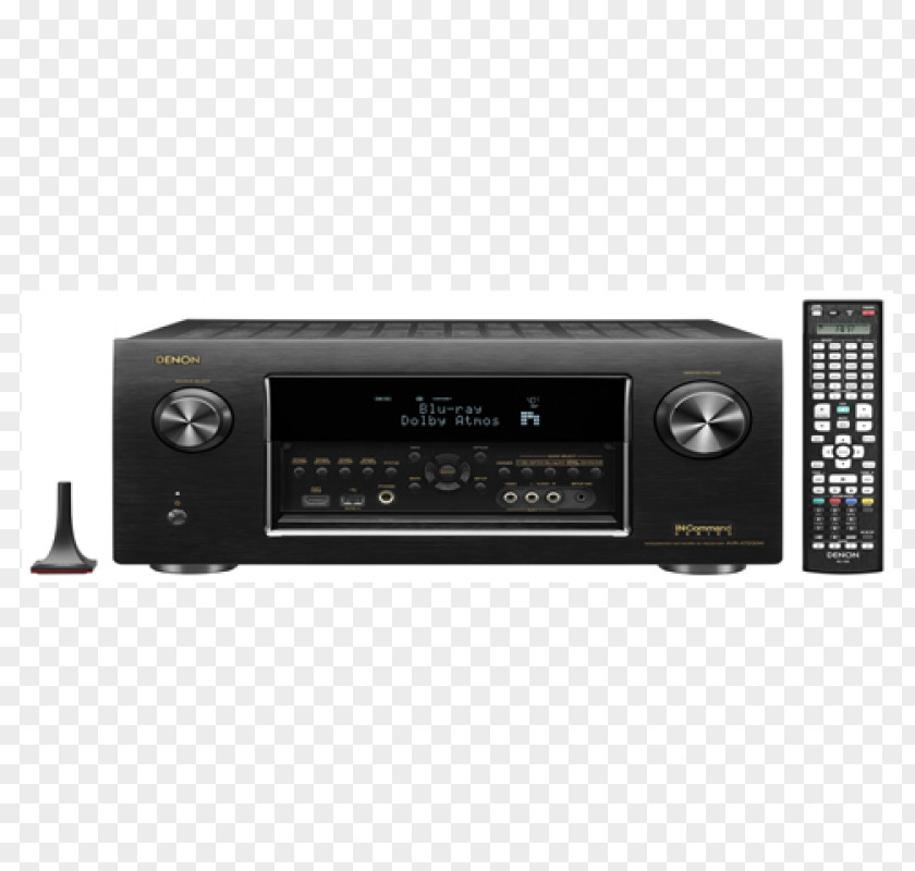 Atmos Energy Corporation AV Receiver Denon AVR-X7200W 4K Resolution Home Theater Systems PNG