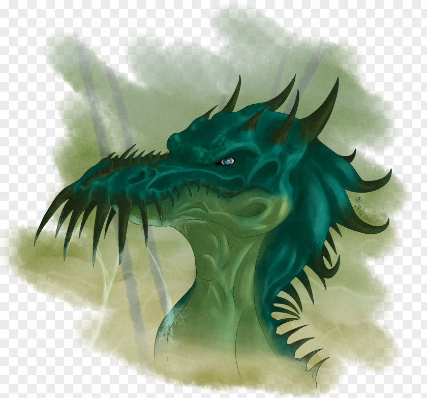 Dragon Head Organism Turquoise PNG