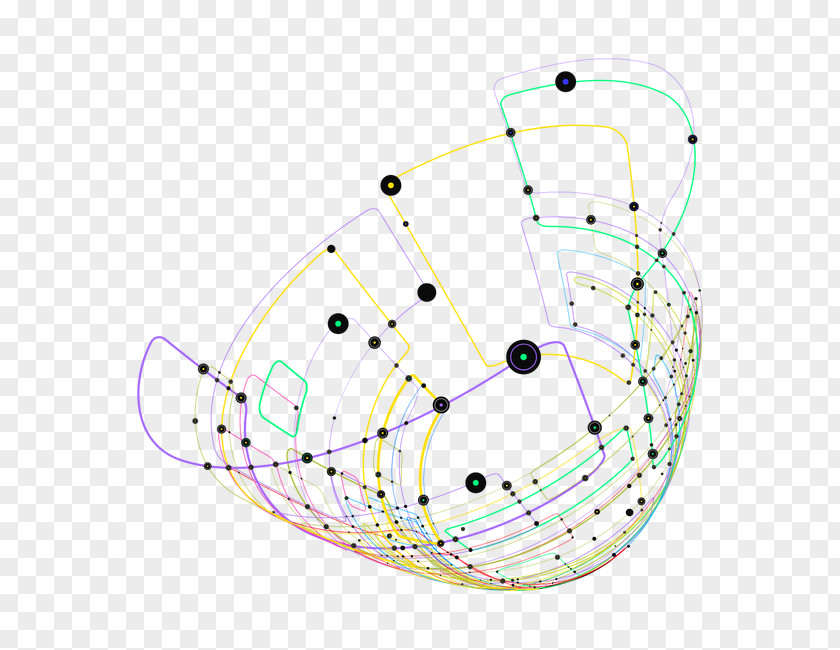 Dynamic Lines Line Point Circle PNG