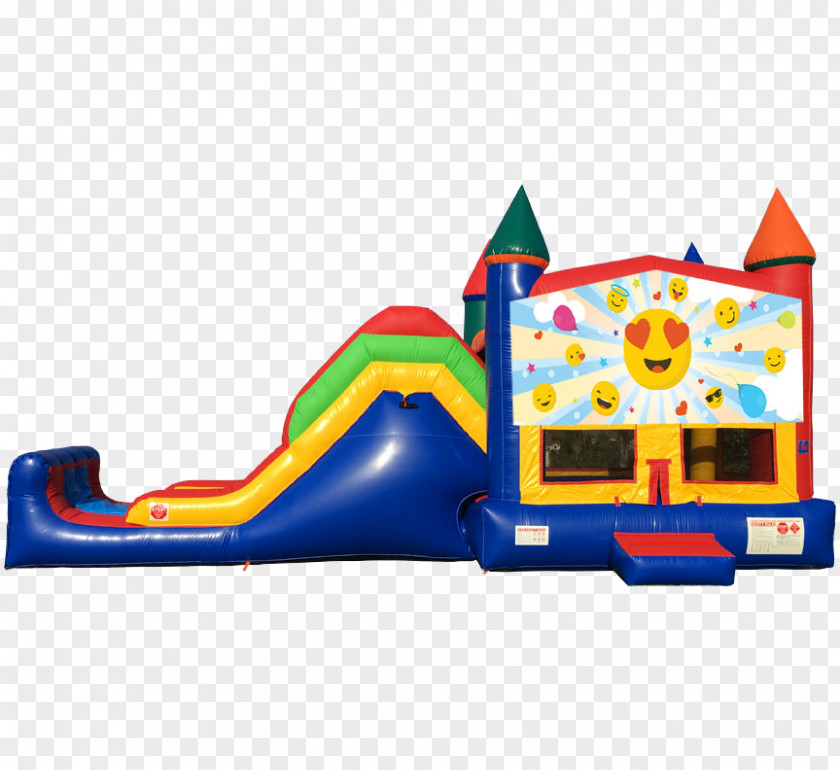 House Inflatable Bouncers Water Slide Emoji PNG