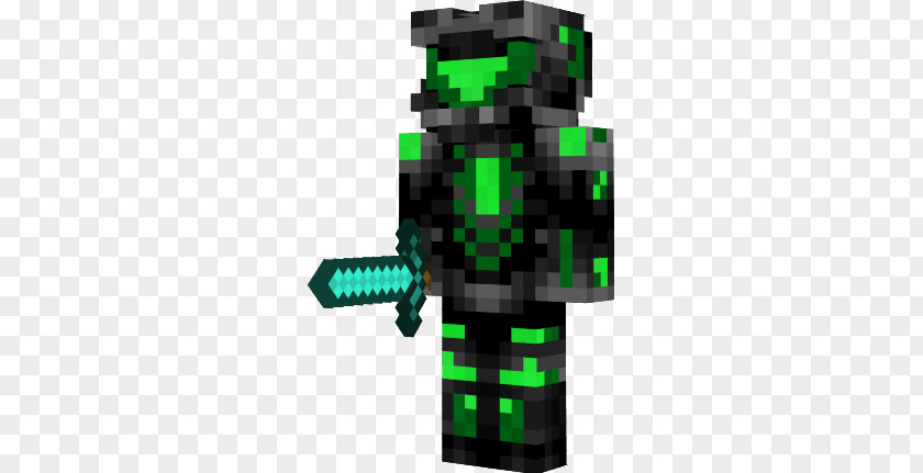 Minecraft Mods Emerald Green Armour PNG