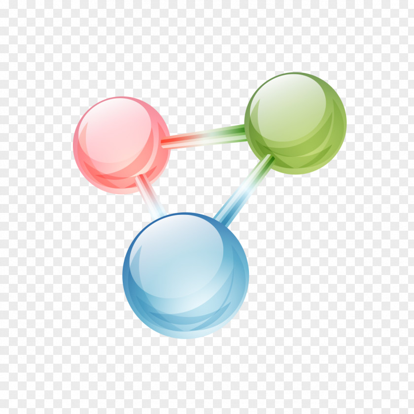 Three-color Image Decorative Circle Ball PNG