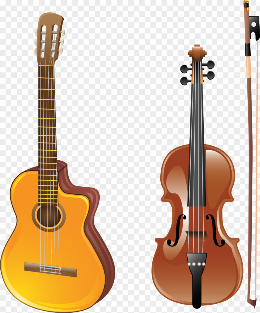 Violin Acoustic Guitar Clip Art PNG