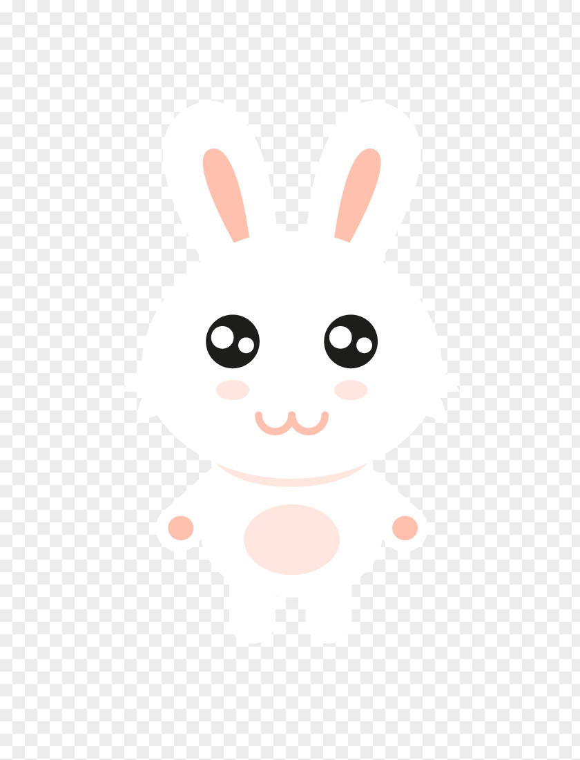 Cartoon Bunny Rabbit Easter Clip Art PNG