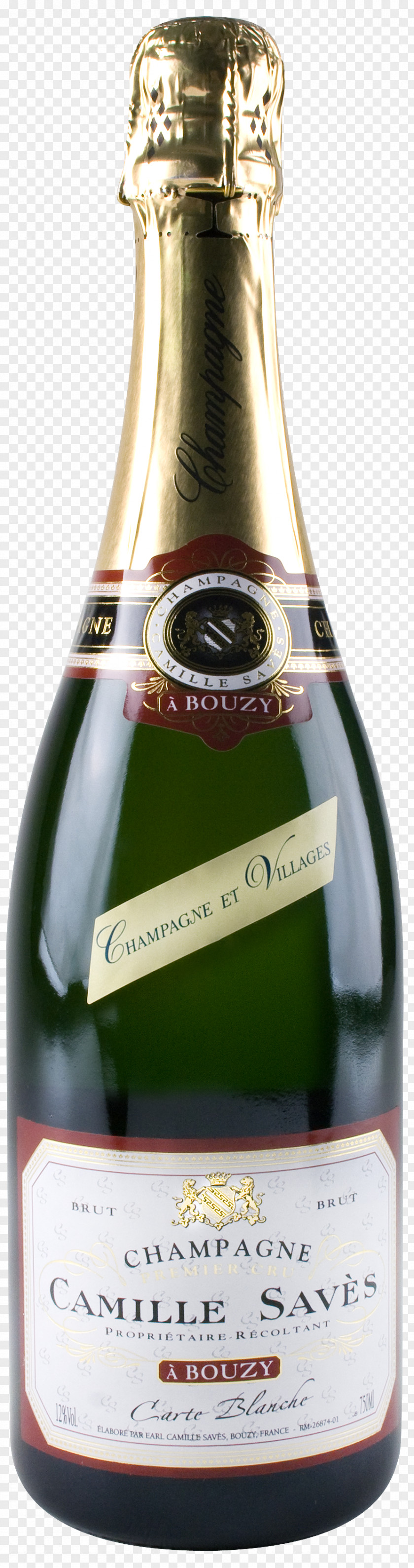 Champagne Camille Savès Brut Carte Blanche 1er Cru NV Wine Liqueur PNG