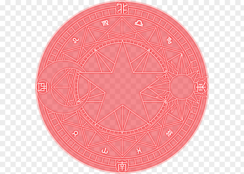Circle Effect Pink M Pattern PNG