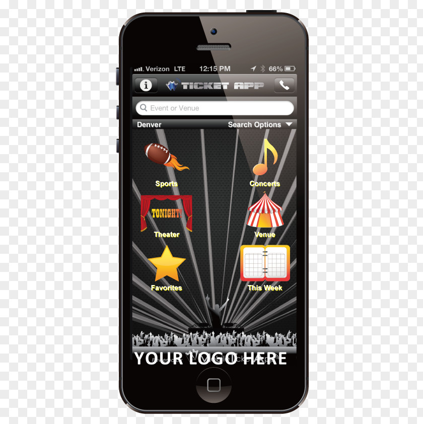 Mobile App Template Smartphone Feature Phone Ticketing Android PNG