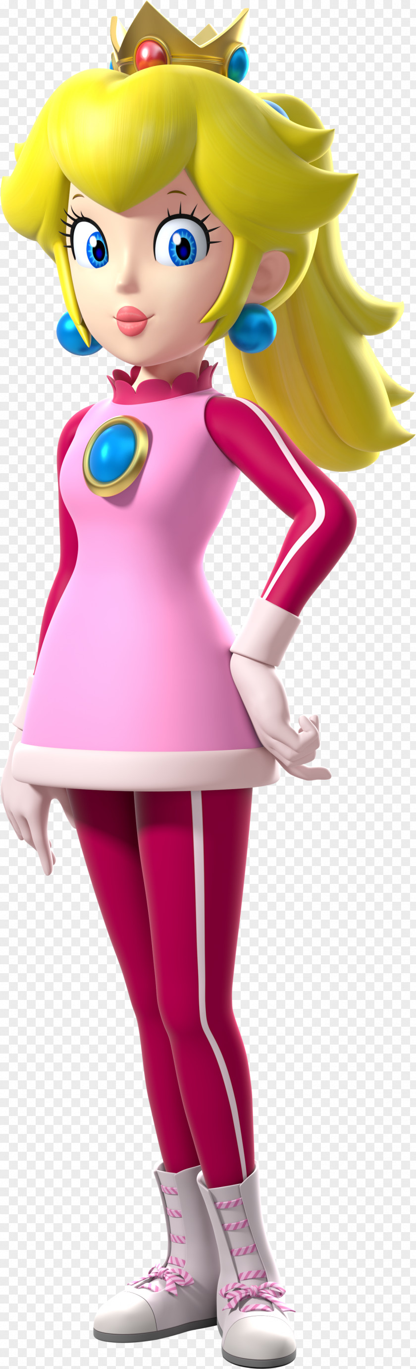Princess Peach Clip Art Illustration Pink M Figurine Mascot PNG