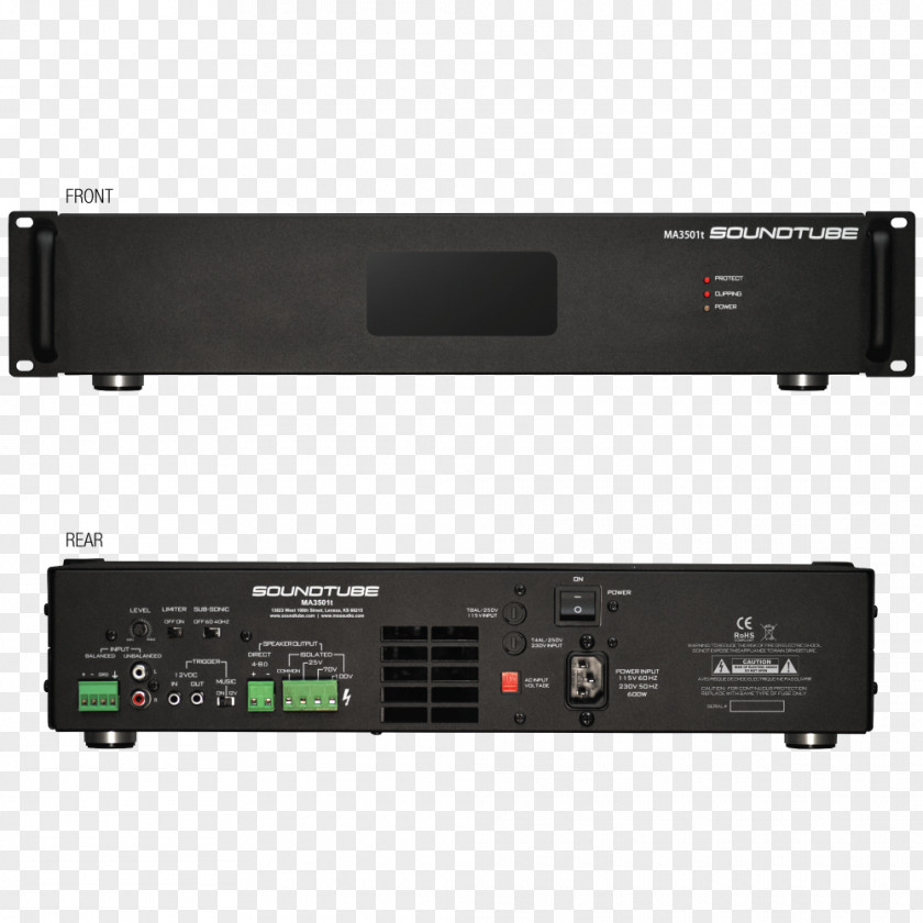 Soundtube Entertainment Audio Power Amplifier Public Address Systems AV Receiver PNG