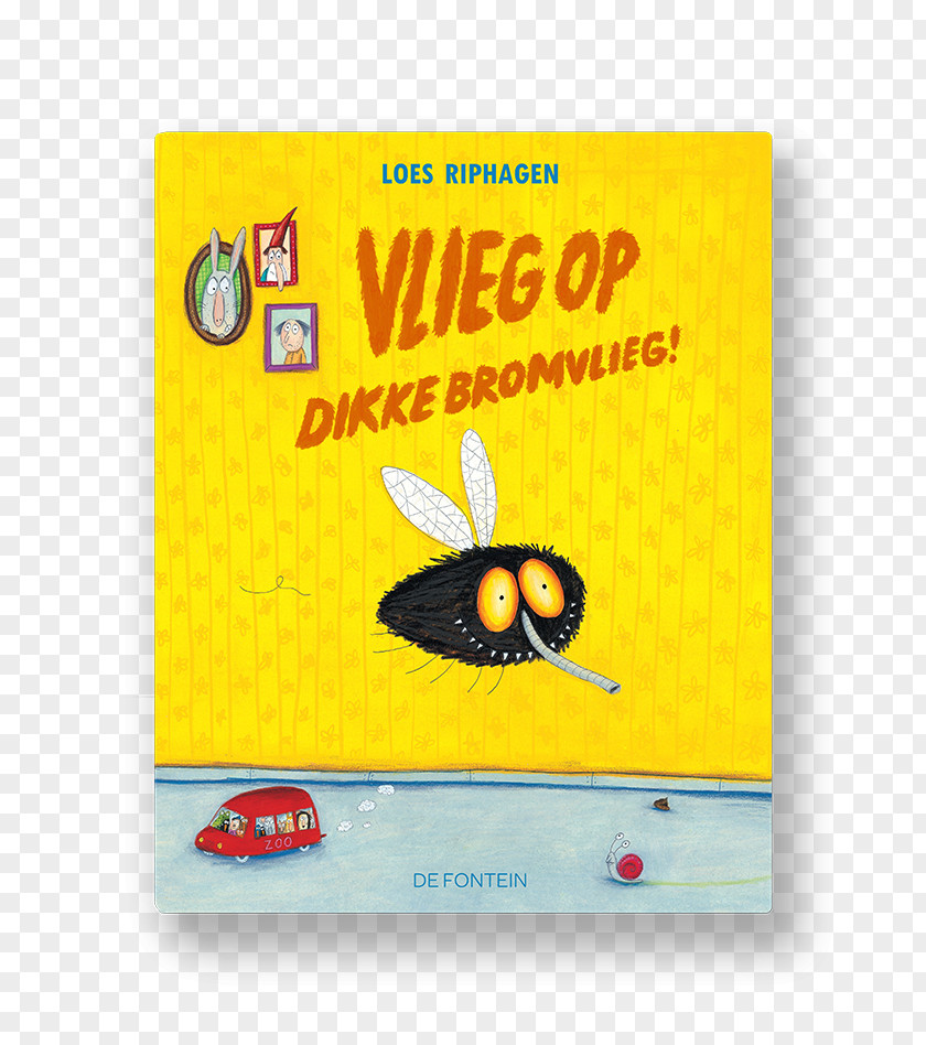European-design Vlieg Op Dikke Bromvlieg Huisbeestenboel De Gele Olifant Picture Book PNG