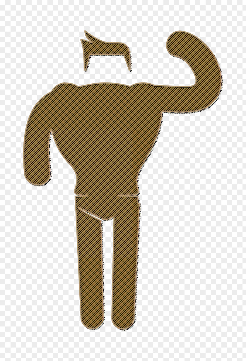 Humans 3 Icon Strong Bodybuilder PNG