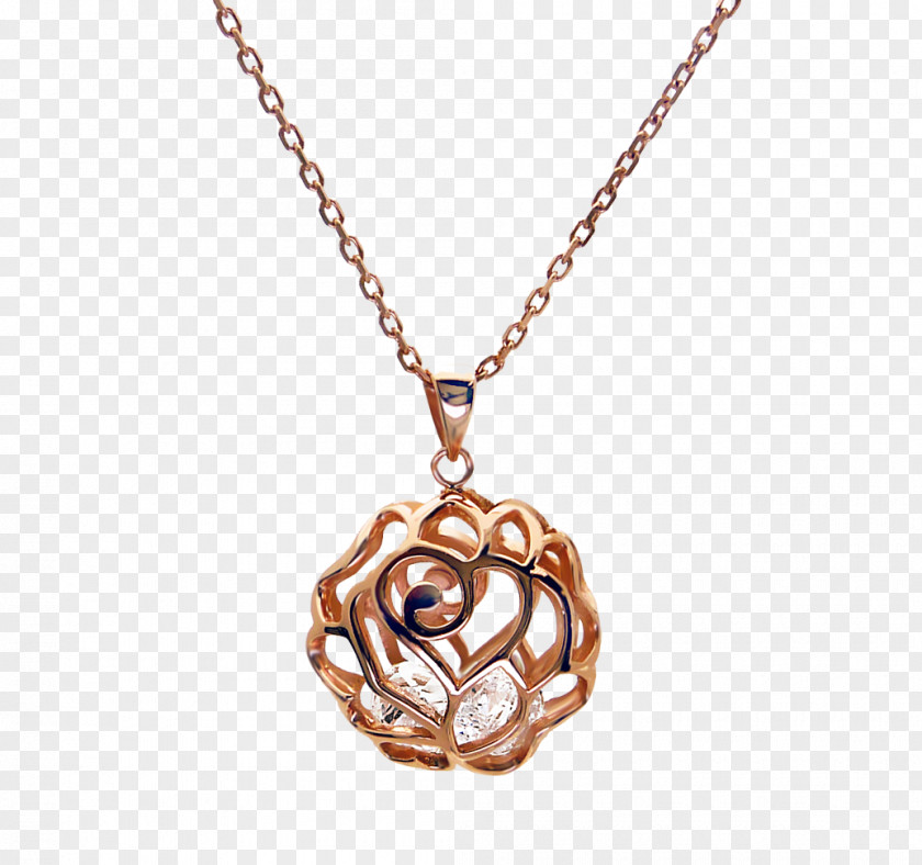 Rose Gold Jewellery Necklace Charms & Pendants Chain Earring PNG