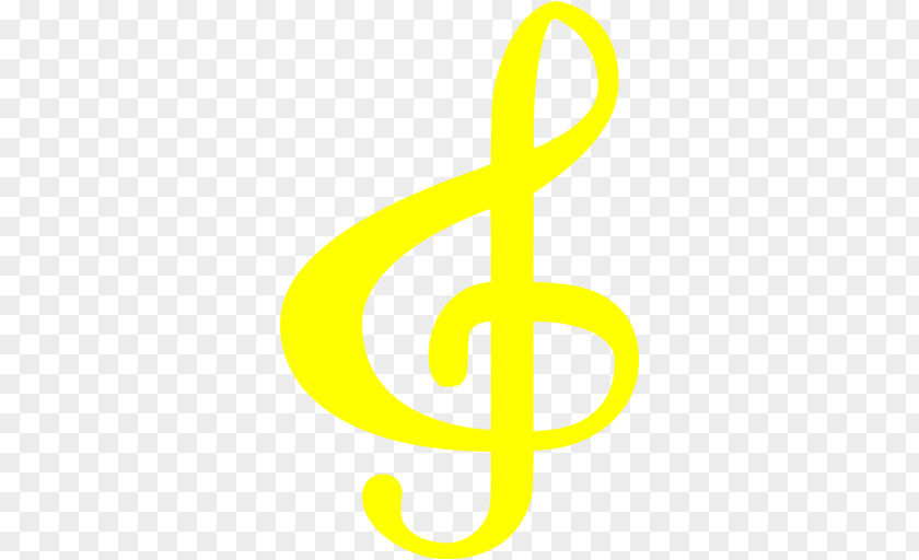 Musical Note Yellow Clef Treble PNG