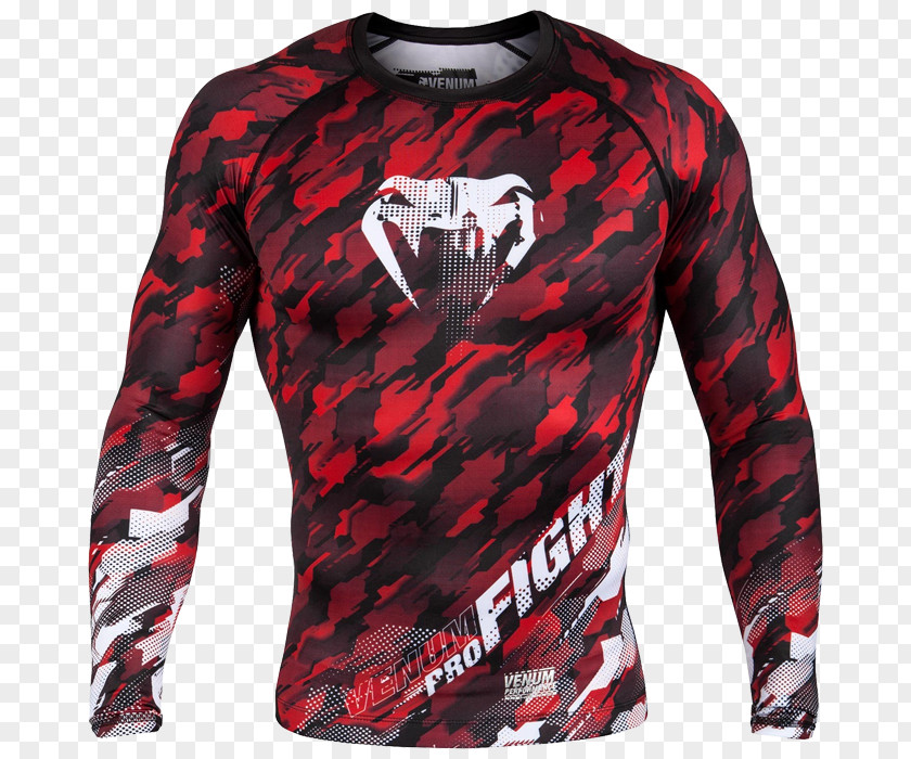 T-shirt Rash Guard Venum Boxing Clothing PNG