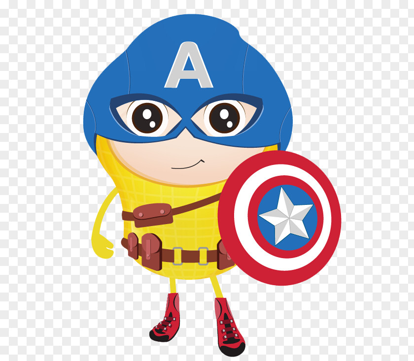 Team Leader Captain America Cartoon Superhero PNG