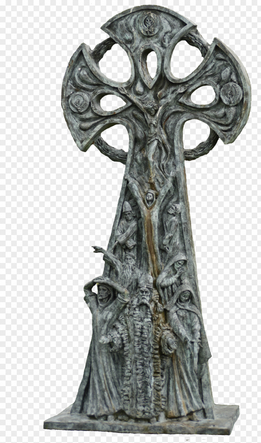 Celtic Cross Crucifix Art Statue Sculpture PNG