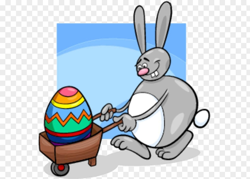 Free Button Rabbit Push Egg Easter Bunny Cartoon Illustration PNG