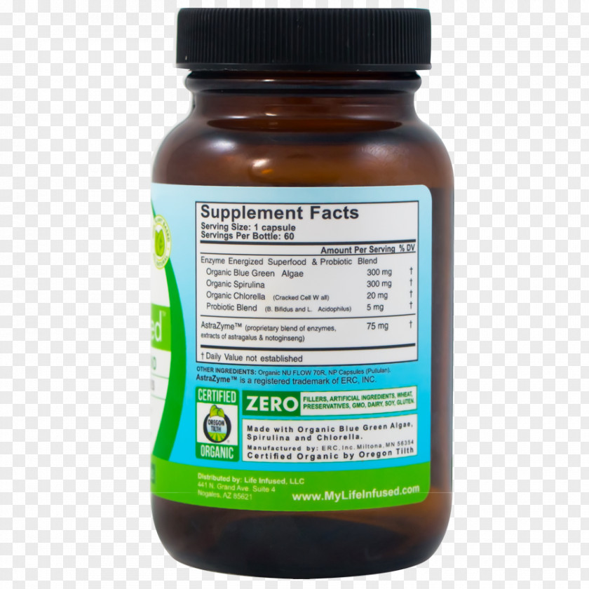 Green Algae Dietary Supplement PNG