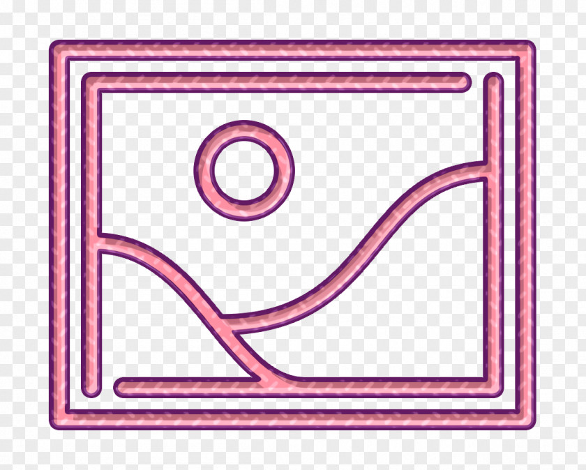 Rectangle Picture Icon Design Illustration Image PNG