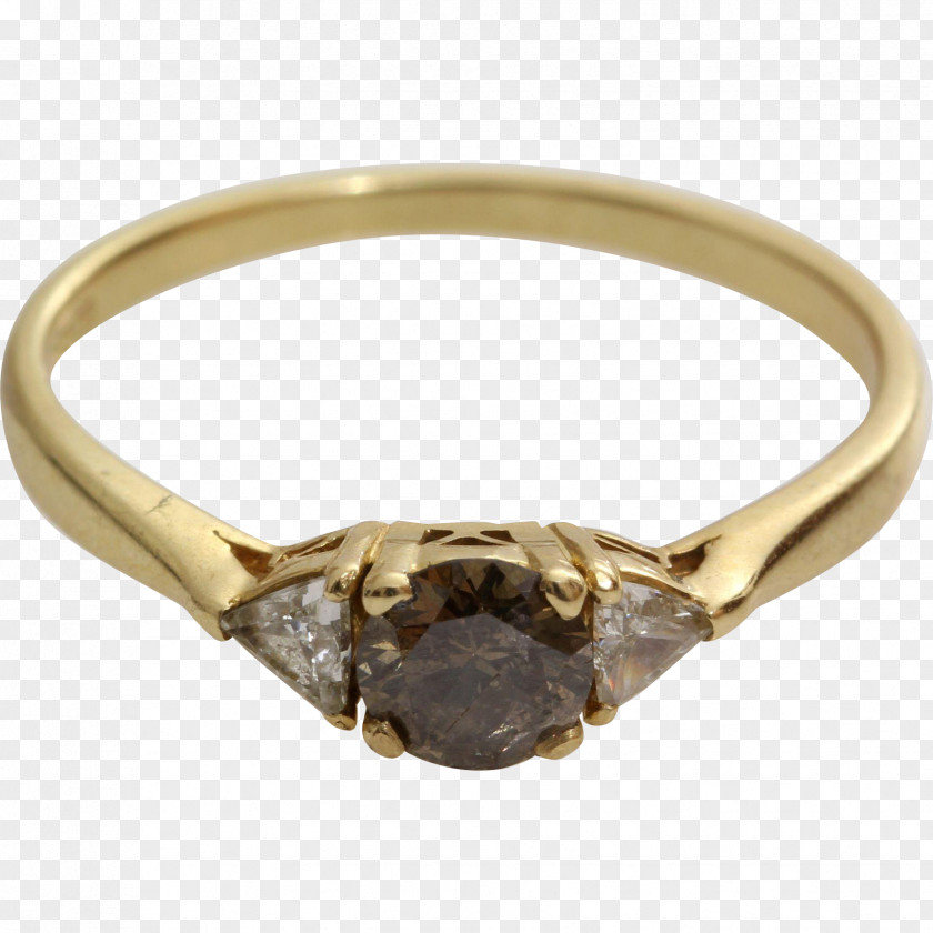 Ring Engagement Brown Diamonds Diamond Cut PNG