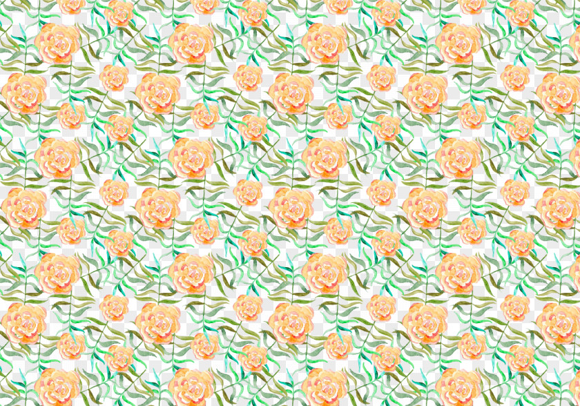 Watercolor Floral Shading Painting Pattern PNG