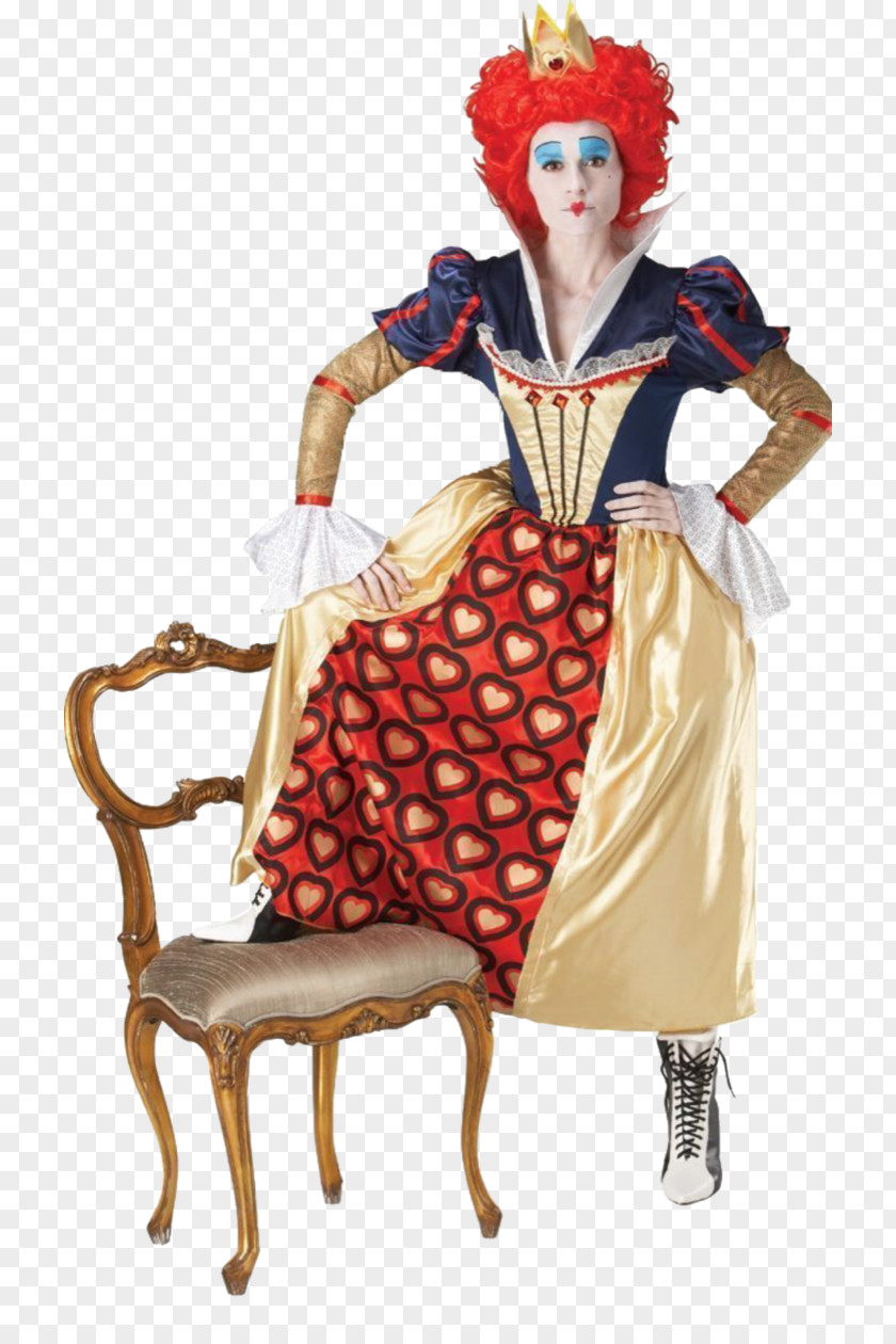 Alice In Wonderland Queen Of Hearts Red Alice's Adventures Costume Party PNG
