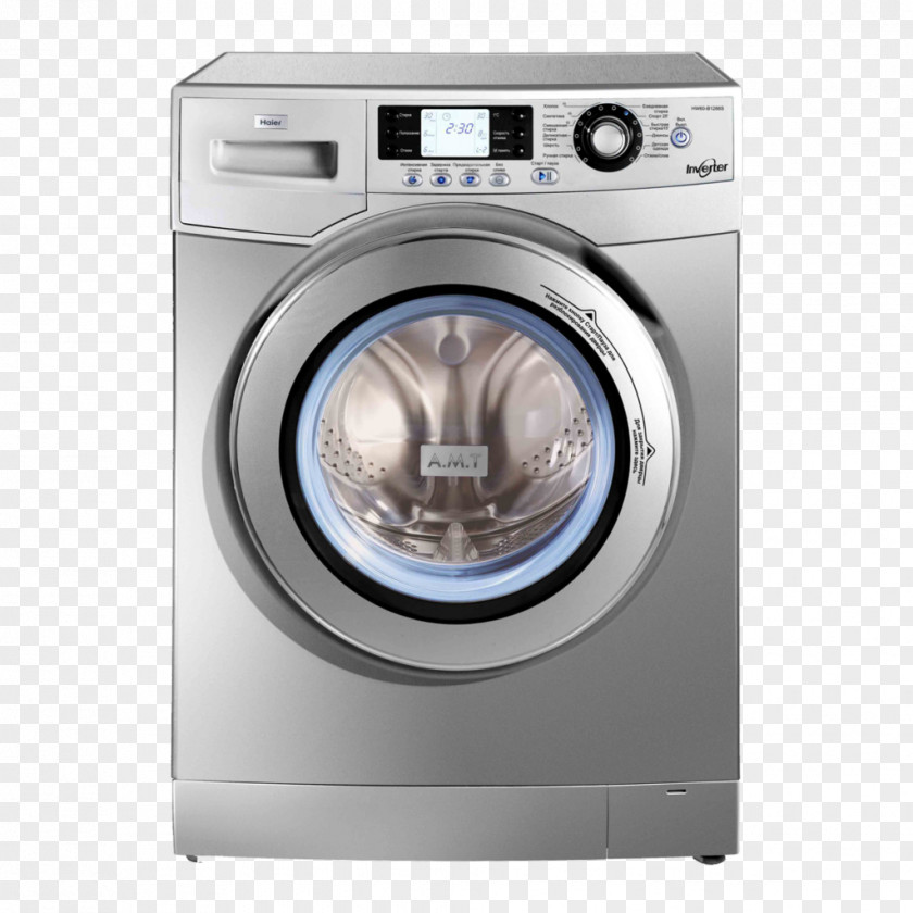 Washing Machine Machines Haier Laundry Home Appliance PNG