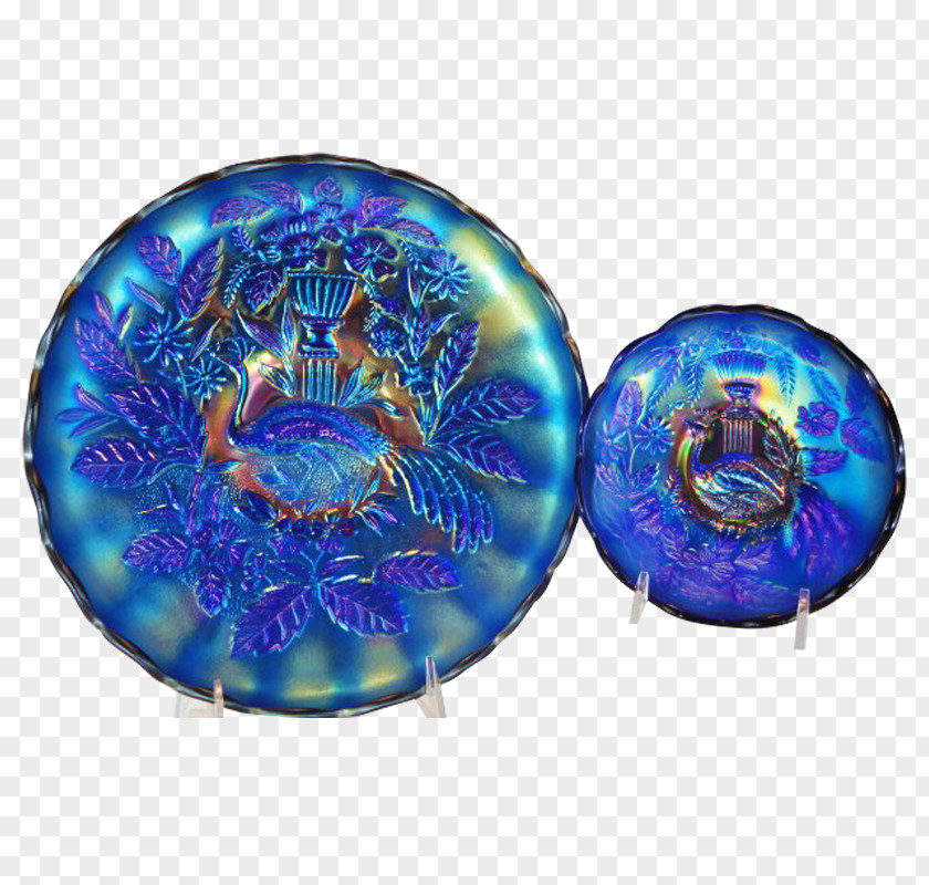 Blue Peacock Cobalt Purple Sphere PNG