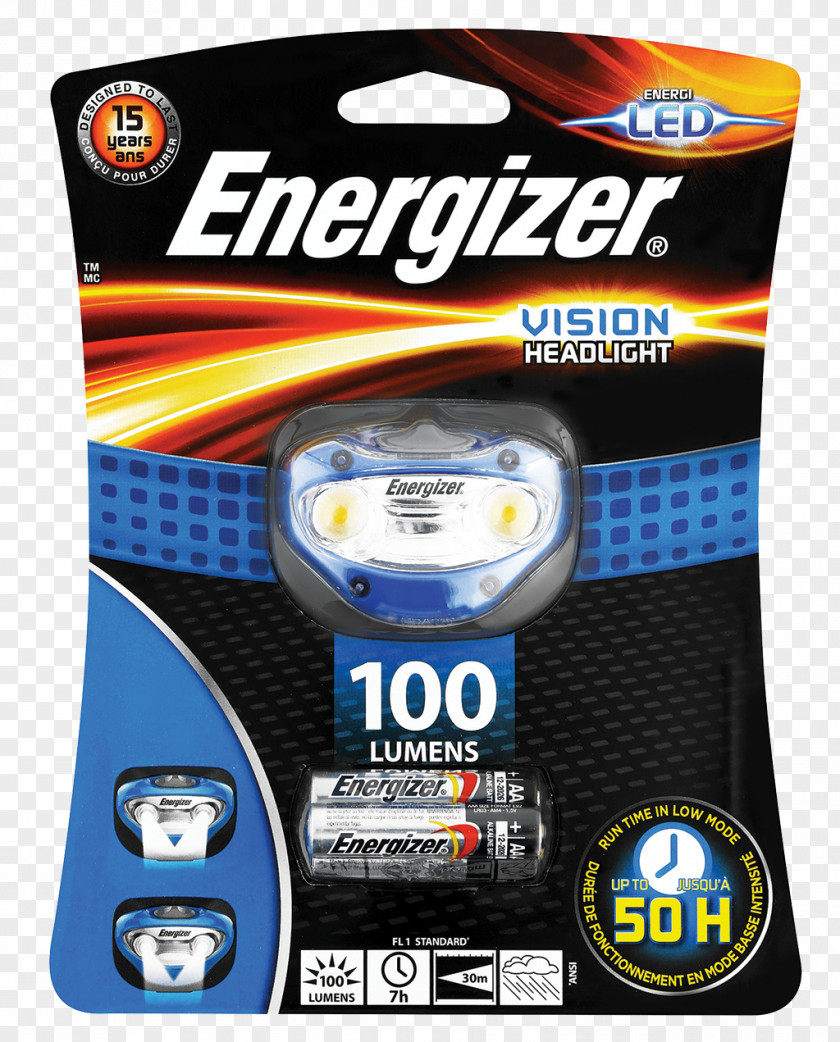 Light Flashlight Headlamp Lumen Energizer Vision HD+ PNG