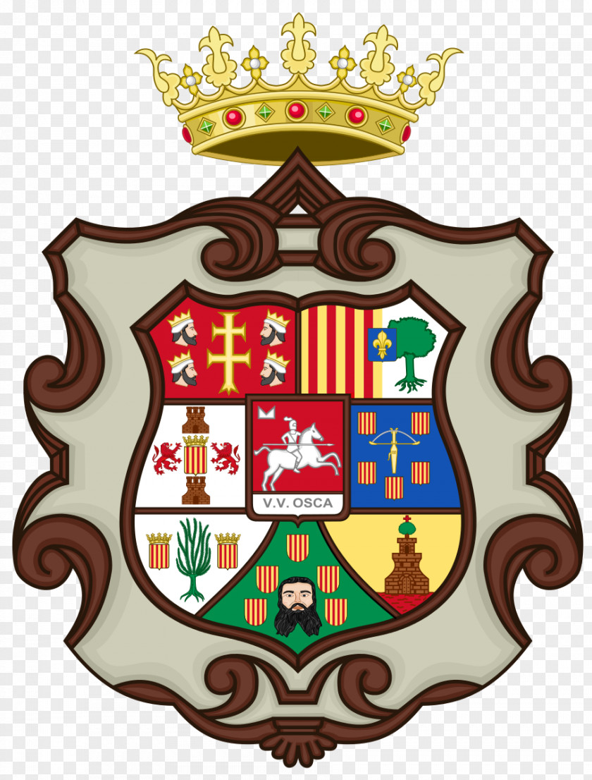 Spain Coat Of Arms Huesca Zaidín Graus Provinces PNG