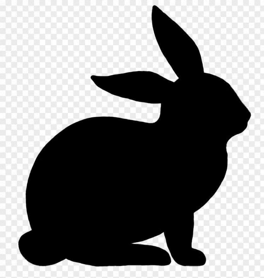 Watercolor Rabbit Easter Bunny Silhouette Clip Art PNG