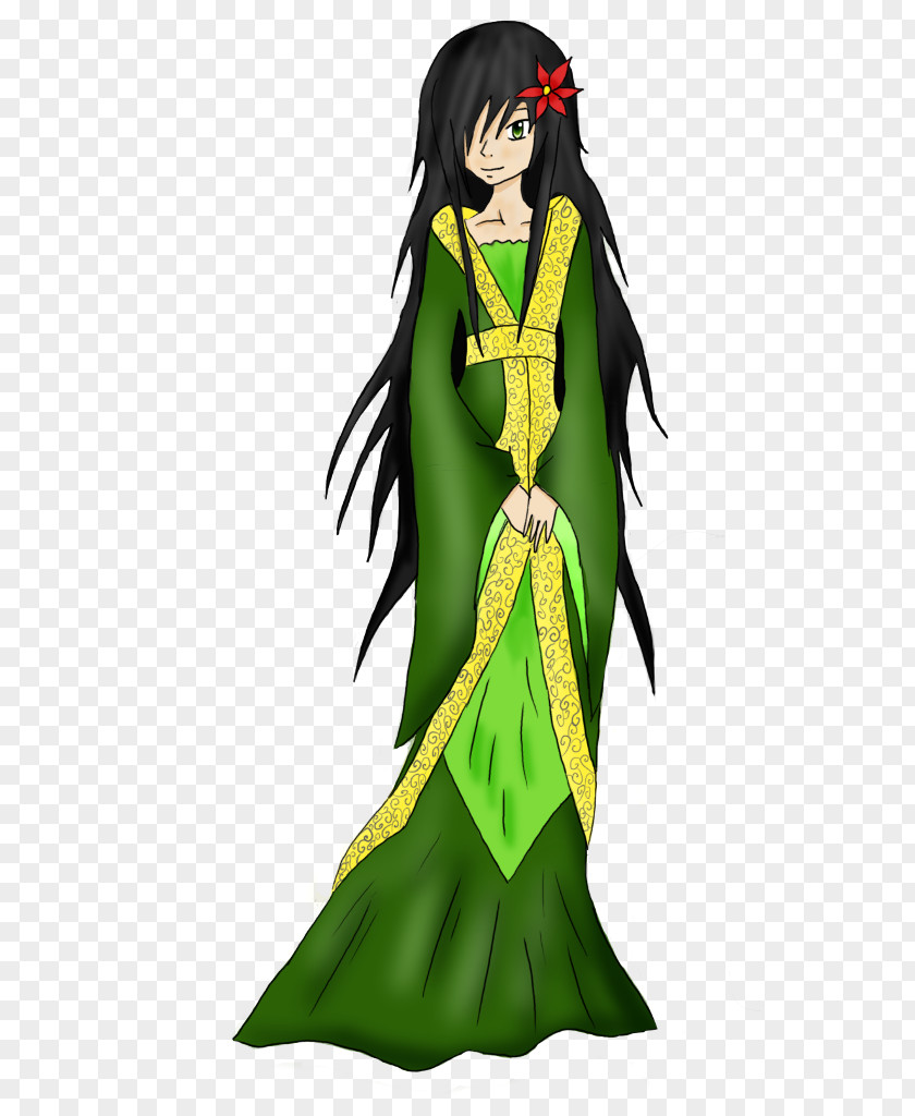 Fairy Costume Design Cartoon Green PNG